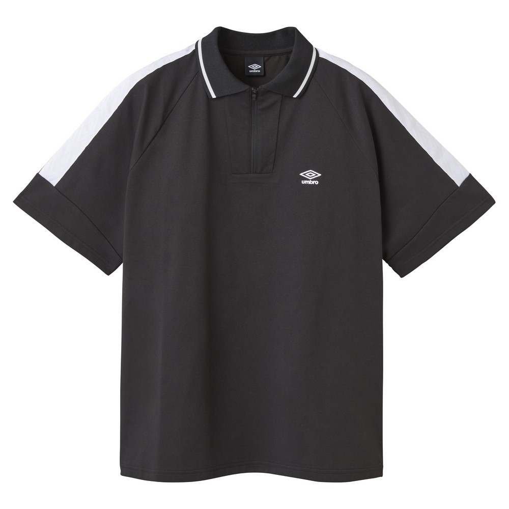 アンブロ（UMBRO）（メンズ）サッカーウェア AWAY DAYS フィールテック衿付きワイドプラクティスシャツ UF5SHT56M BK00