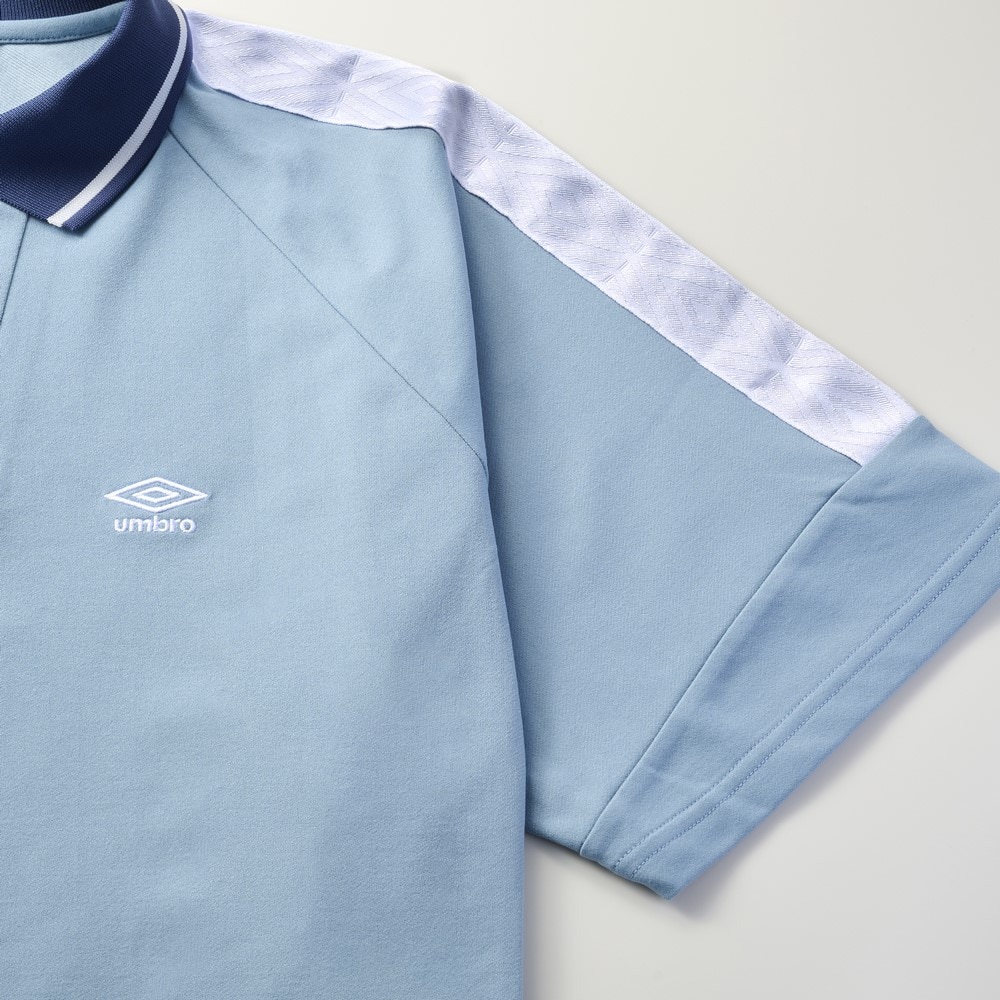 アンブロ（UMBRO）（メンズ）サッカーウェア AWAY DAYS フィールテック衿付きワイドプラクティスシャツ UF5SHT56M BL00
