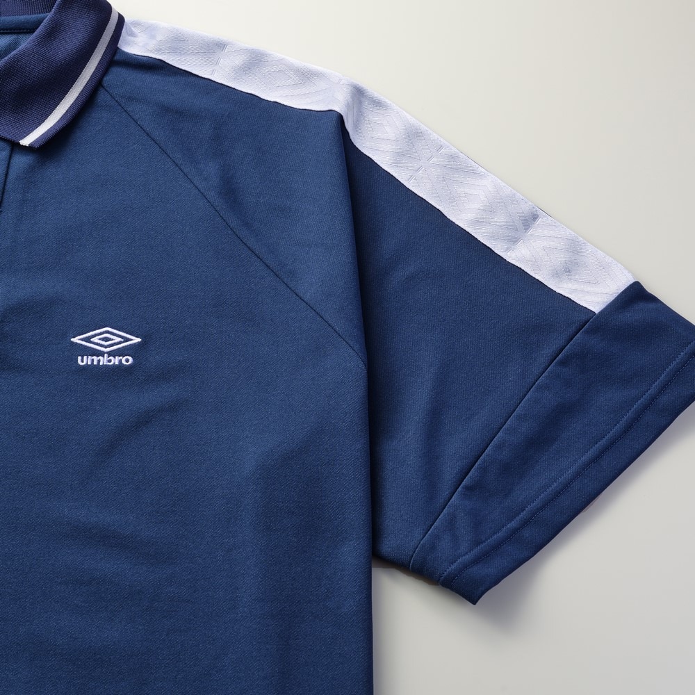 アンブロ（UMBRO）（メンズ）サッカーウェア AWAY DAYS フィールテック衿付きワイドプラクティスシャツ UF5SHT56M NV00