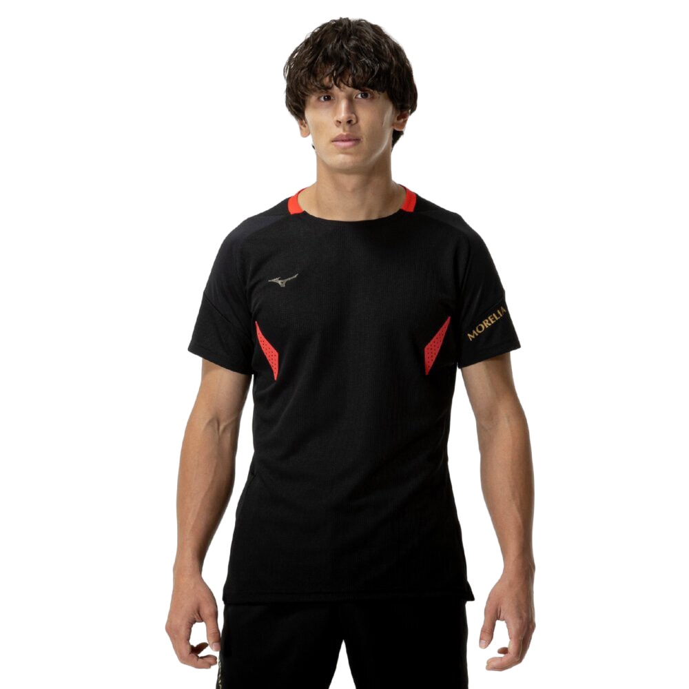 ミズノ（MIZUNO）（メンズ、レディース）【新商品】サッカーウェア 汗処理通気 モレリア ドライエアロフローフィールドシャツ P2MAC00209
