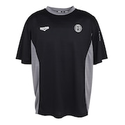 (メンズ)サッカーウェア プラクティス 半袖シャツ 5S0006-SCWR-741HD BLK