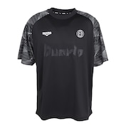 (メンズ)サッカーウェア 昇華プラクティス 半袖シャツ 5S0007-SCWR-741HD BLK