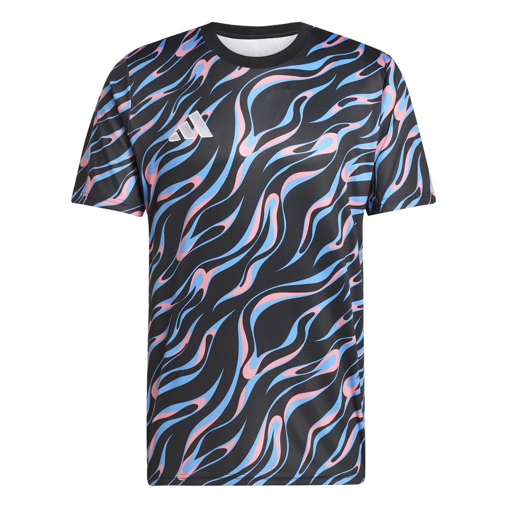 アディダス（adidas）（メンズ）サッカーウェア プラクティス グラフィックシャツ 半袖 トレーニング ジャージー JVV10-JL7961