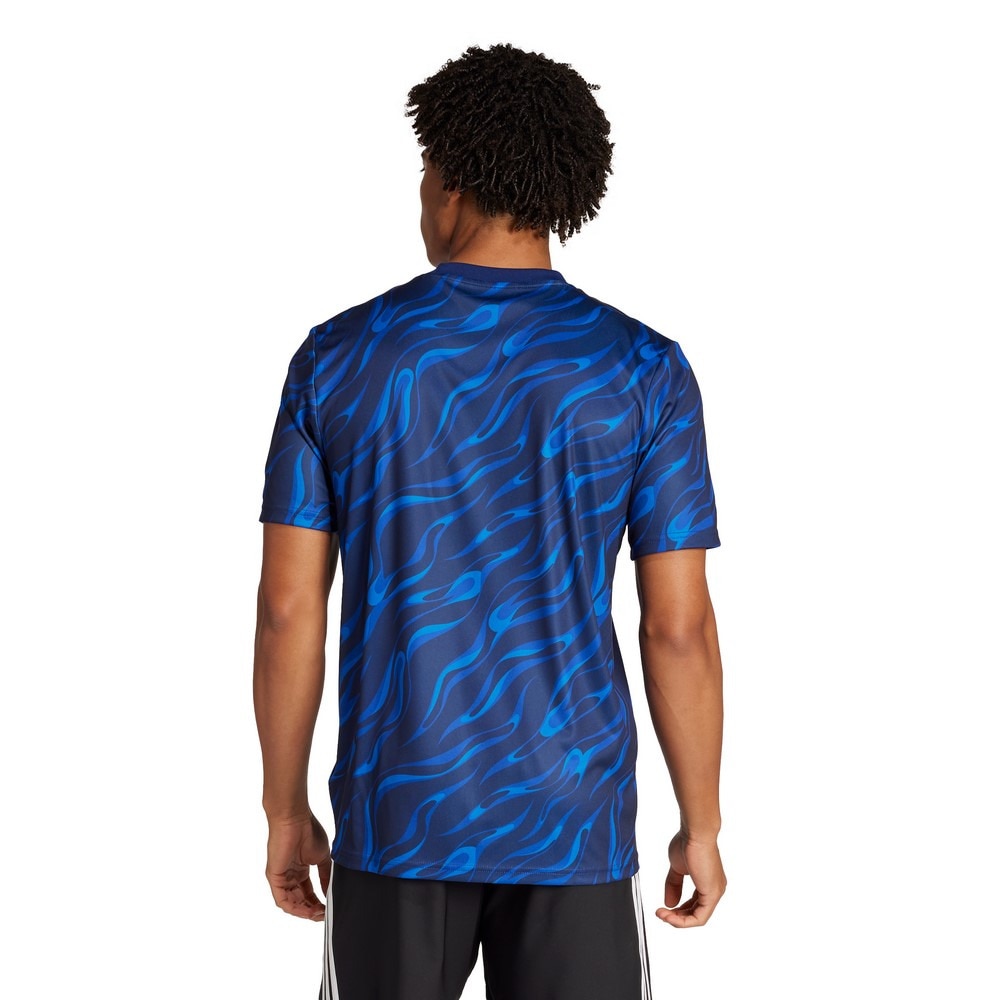 アディダス（adidas）（メンズ）サッカーウェア プラクティス グラフィック 半袖シャツ JVV10-JL9522