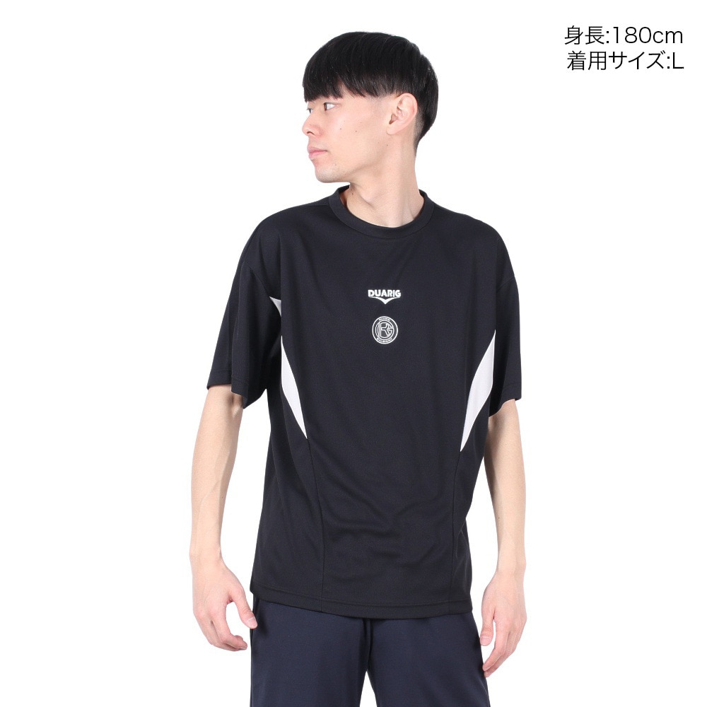 デュアリグ（DUARIG）（メンズ）サッカーウェア ドライプラスクール シャインブロック UVプラクティスシャツ 5S0020-SCWR-741ES BLK
