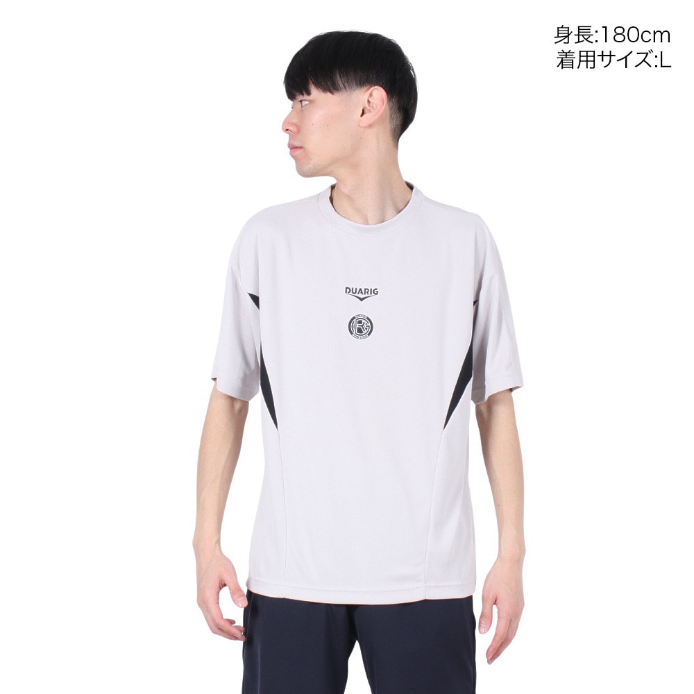 デュアリグ（DUARIG）（メンズ）サッカーウェア ドライプラスクール シャインブロック UVプラクティスシャツ 5S0020-SCWR-741ES GRY