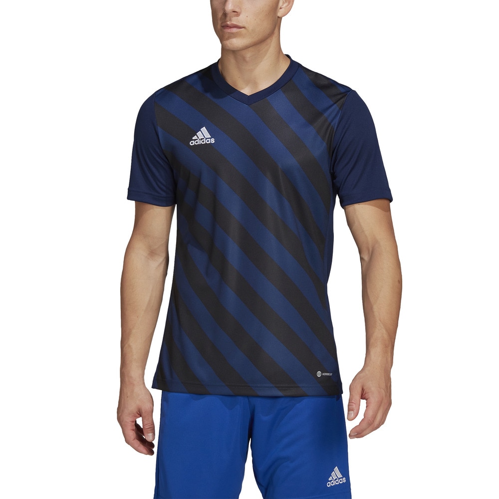 アディダス（メンズ）サッカーウェア Tシャツ ENTRADA 22 グラフィックジャージー CZ137-HF0131