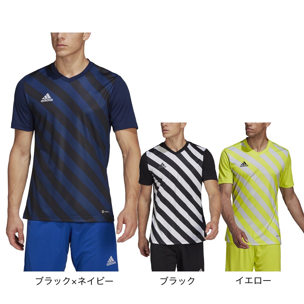 アディダス（メンズ）サッカーウェア Tシャツ ENTRADA 22 グラフィックジャージー CZ137-HF0118