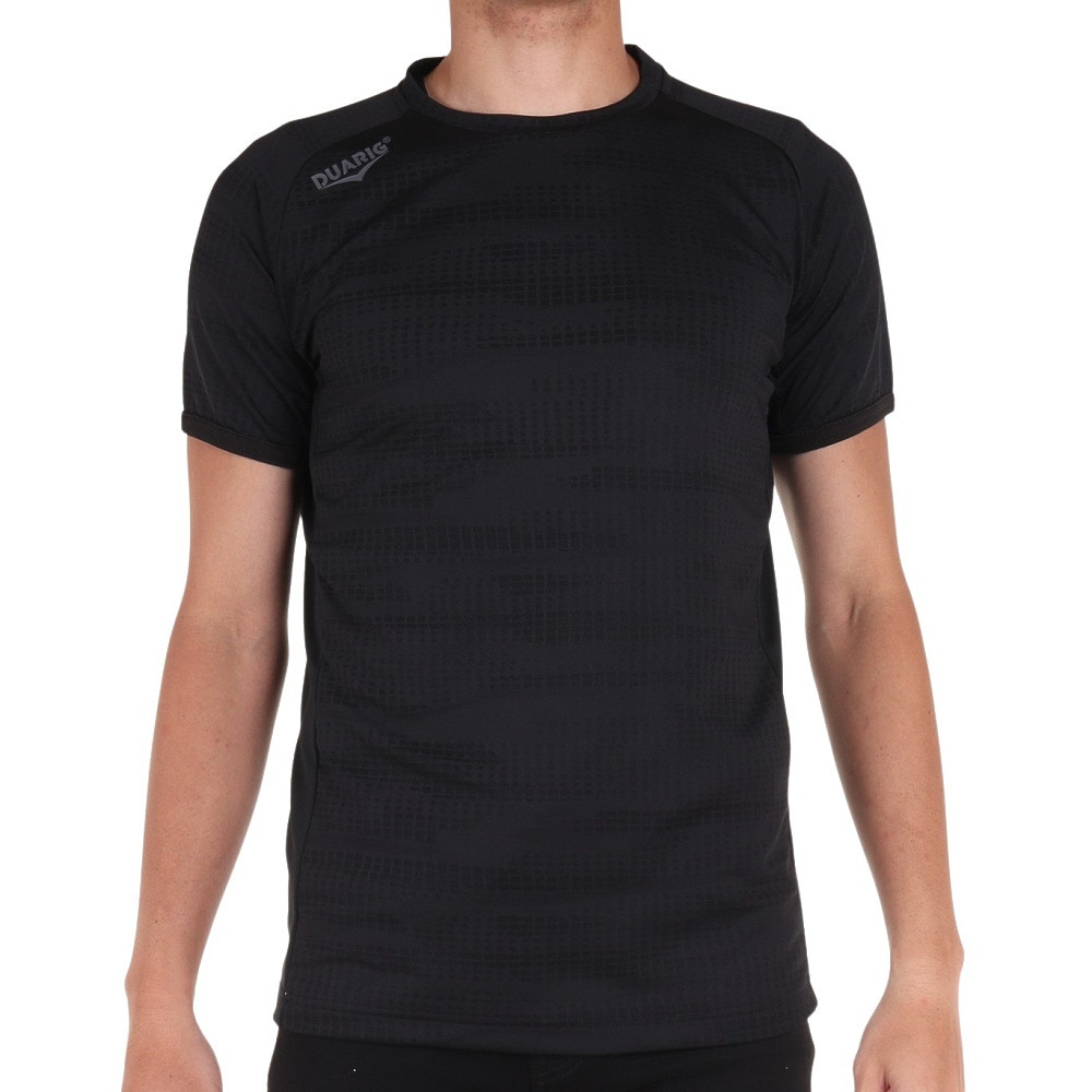 デュアリグ（DUARIG）（メンズ）サッカーウェア ジャガードプラクティスシャツ 2S8255-SCWR-741NTS BLK 速乾