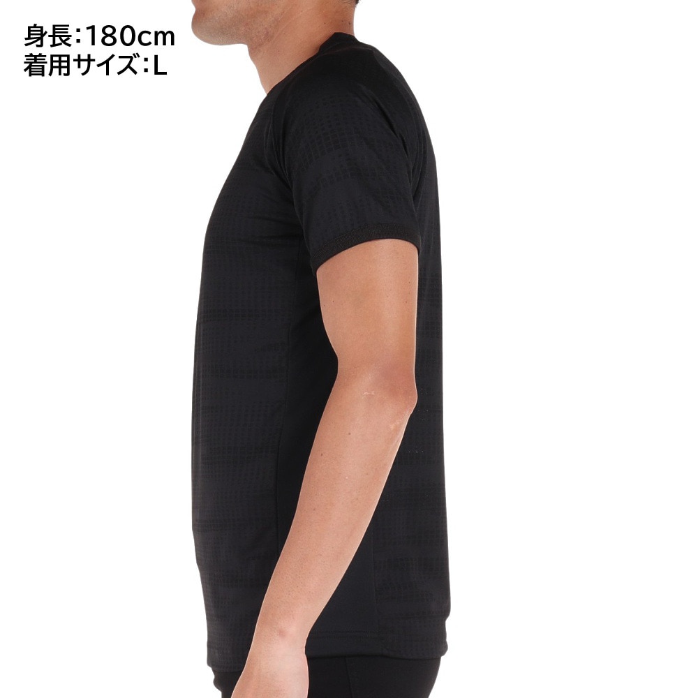 デュアリグ（DUARIG）（メンズ）サッカーウェア ジャガードプラクティスシャツ 2S8255-SCWR-741NTS BLK 速乾