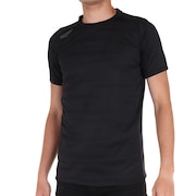 (メンズ)サッカーウェア ジャガードプラクティスシャツ 2S8255-SCWR-741NTS BLK 速乾