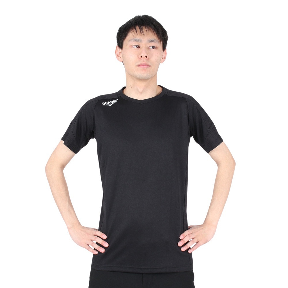 デュアリグ（DUARIG）（メンズ）サッカーウェア ジャガードプラクティスシャツ 2S8256-SCWR-741NTS BLK 速乾