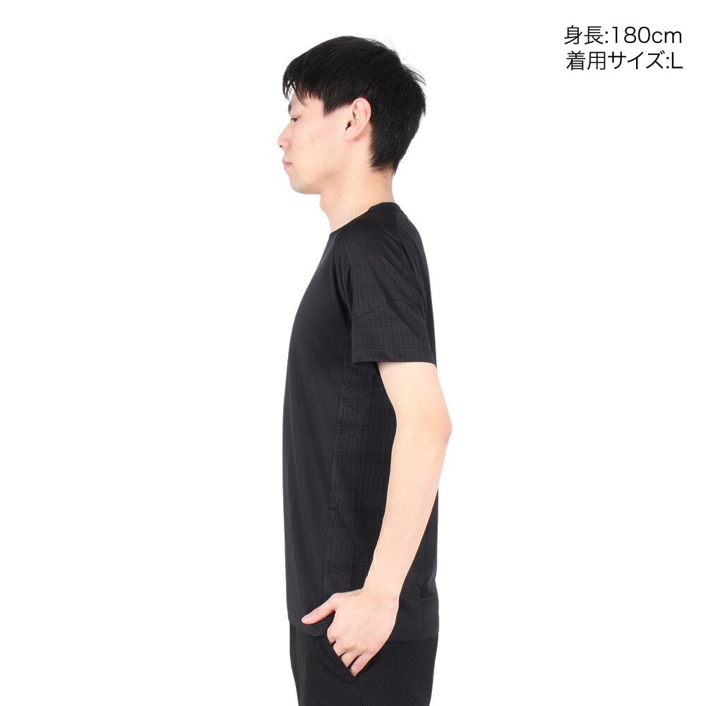 デュアリグ（DUARIG）（メンズ）サッカーウェア ジャガードプラクティスシャツ 2S8256-SCWR-741NTS BLK 速乾