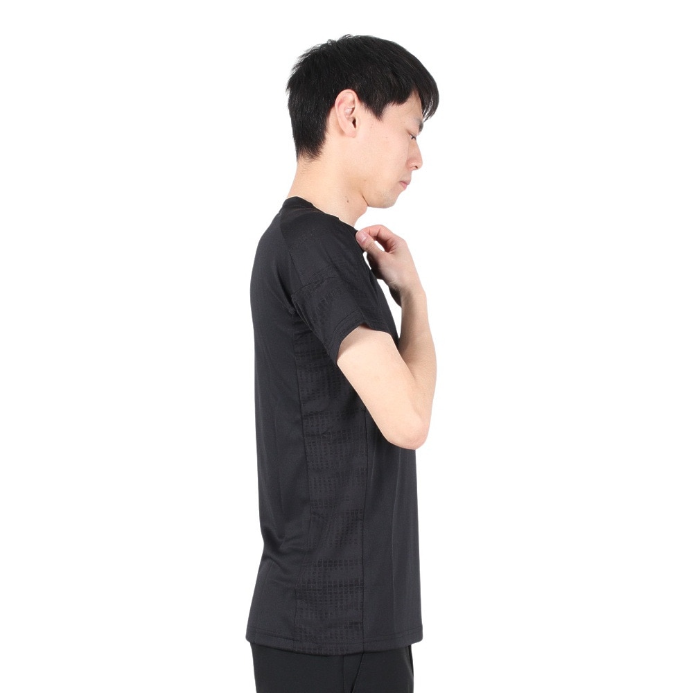 デュアリグ（DUARIG）（メンズ）サッカーウェア ジャガードプラクティスシャツ 2S8256-SCWR-741NTS BLK 速乾