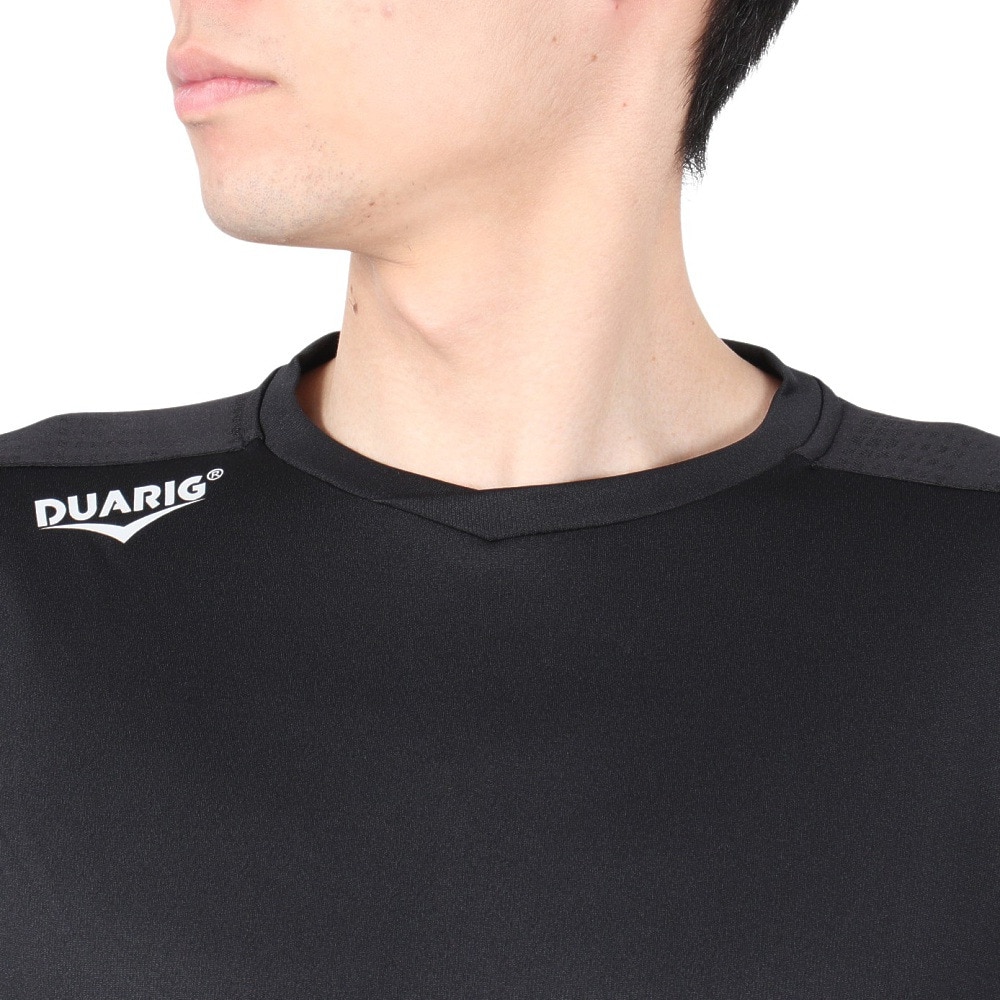デュアリグ（DUARIG）（メンズ）サッカーウェア ジャガードプラクティスシャツ 2S8256-SCWR-741NTS BLK  スポーツ用品はスーパースポーツゼビオ