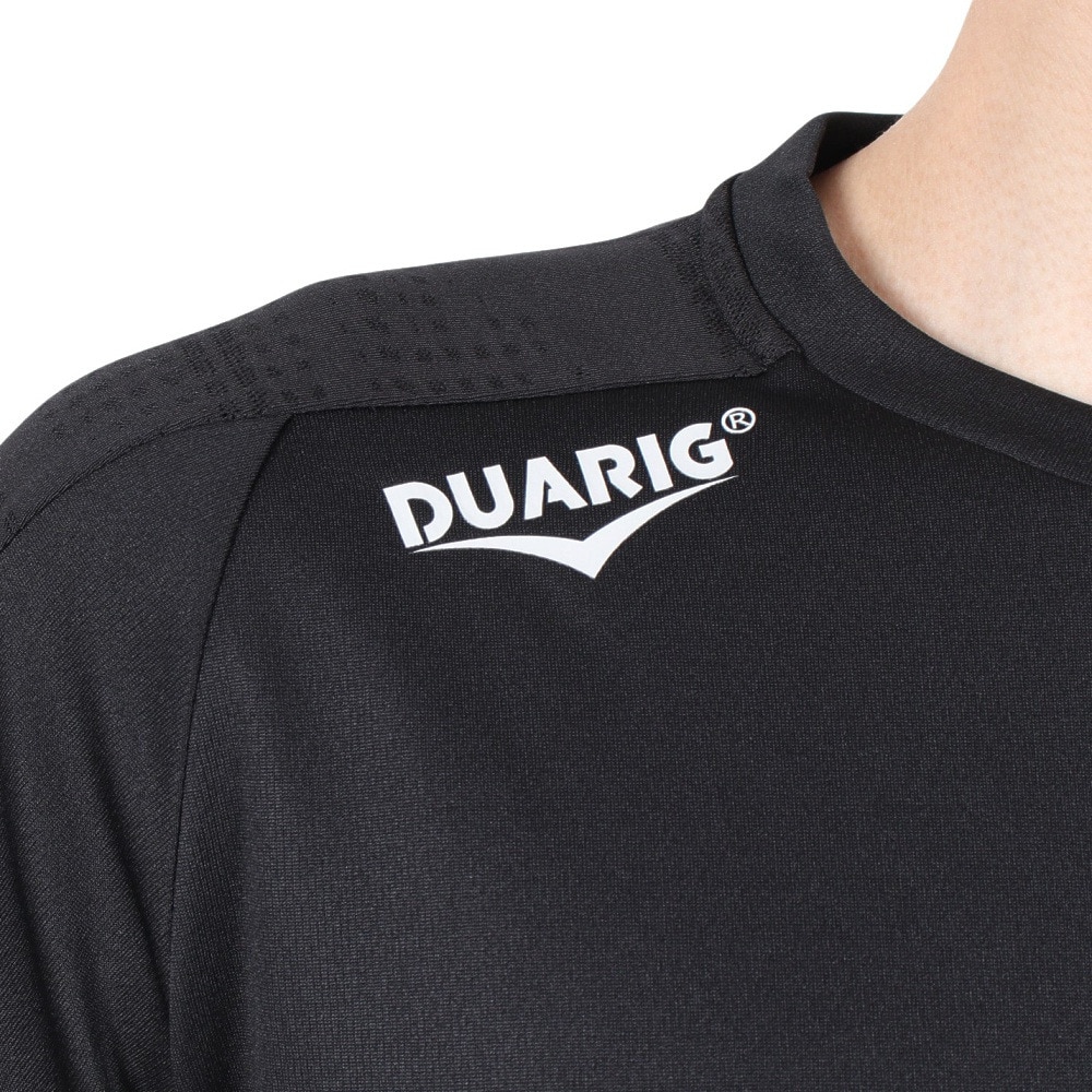 デュアリグ（DUARIG）（メンズ）サッカーウェア ジャガードプラクティスシャツ 2S8256-SCWR-741NTS BLK 速乾