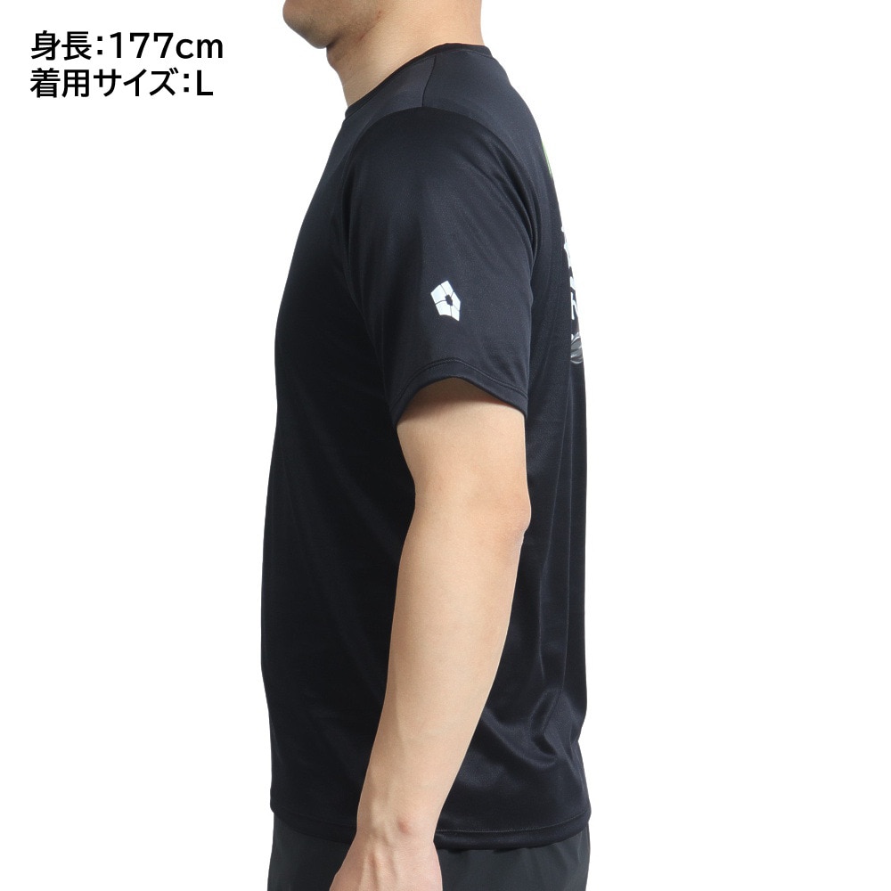 ブルーロック（BLUELOCK）（メンズ）サッカーウェア ブルーロック グッズ 潔 世一 半袖Tシャツ 741NN2ES0538 BLK