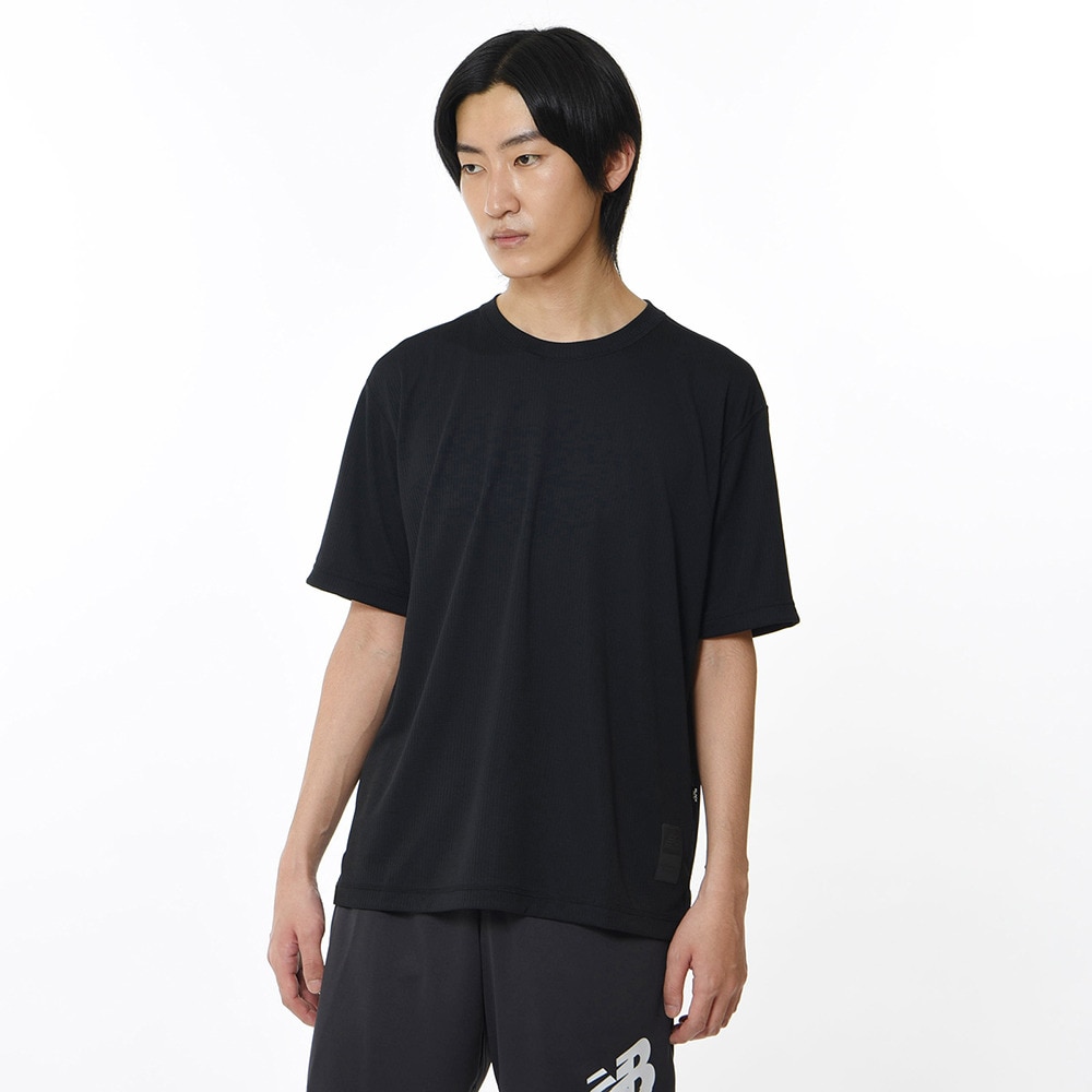 ニューバランス（new balance）（メンズ）サッカーウェア Black Out Collection プレミアコレクション 半袖Tシャツ AMT35239BK 冷感 速乾