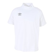 アンブロ（UMBRO）（メンズ）サッカーウェア UVカット エリートハーフジップ半袖シャツ UUUTJA70 WHT