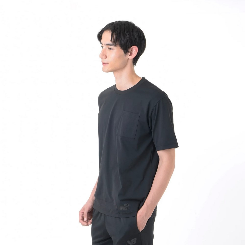 ニューバランス（new balance）（メンズ）サッカーウェア プレミアエディション コットンライクトラベル半袖Tシャツ AMT45201BK 速乾