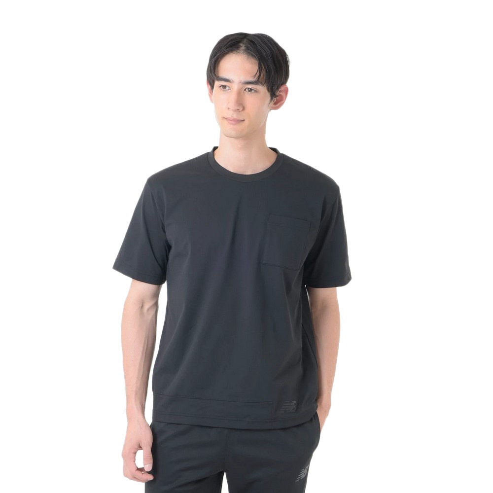 ニューバランス（new balance）（メンズ）サッカーウェア プレミアエディション コットンライクトラベル半袖Tシャツ AMT45201BK