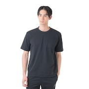 (メンズ)サッカーウェア プレミアエディション コットンライクトラベル半袖Tシャツ AMT45201BK 速乾