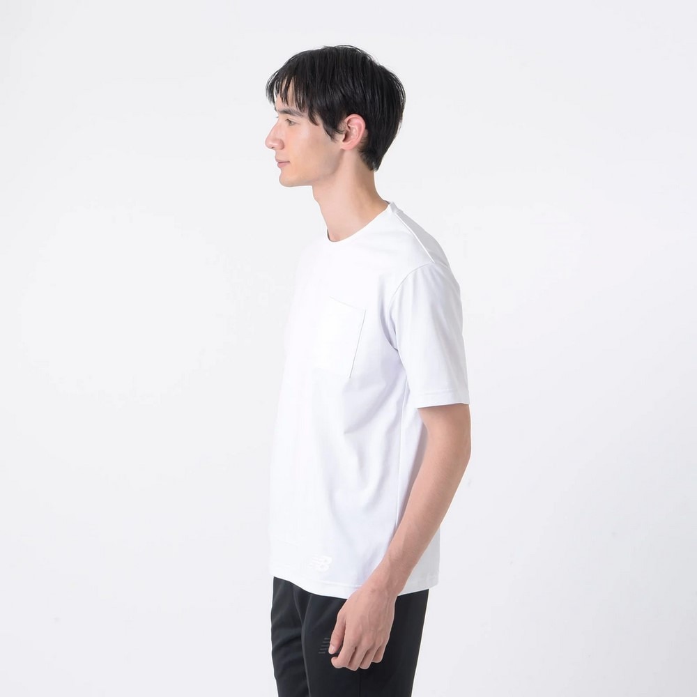 ニューバランス（new balance）（メンズ）サッカーウェア プレミアエディション コットンライクトラベル半袖Tシャツ AMT45201WT 速乾