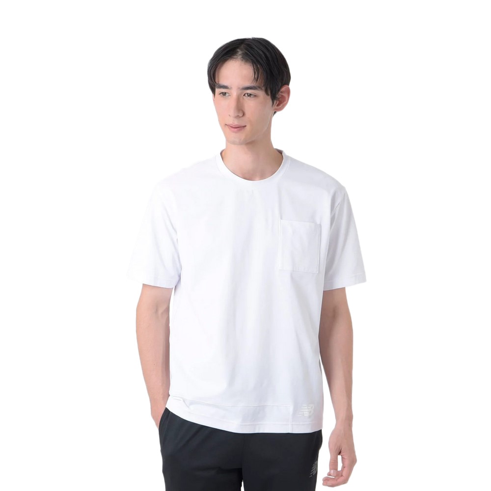 ニューバランス（new balance）（メンズ）サッカーウェア プレミアエディション コットンライクトラベル半袖Tシャツ AMT45201WT