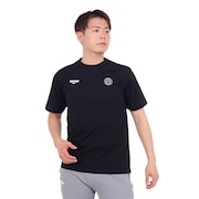(メンズ)サッカーウェア プラクティス半袖シャツ 4S0008-SCWR-741CD BLK 速乾