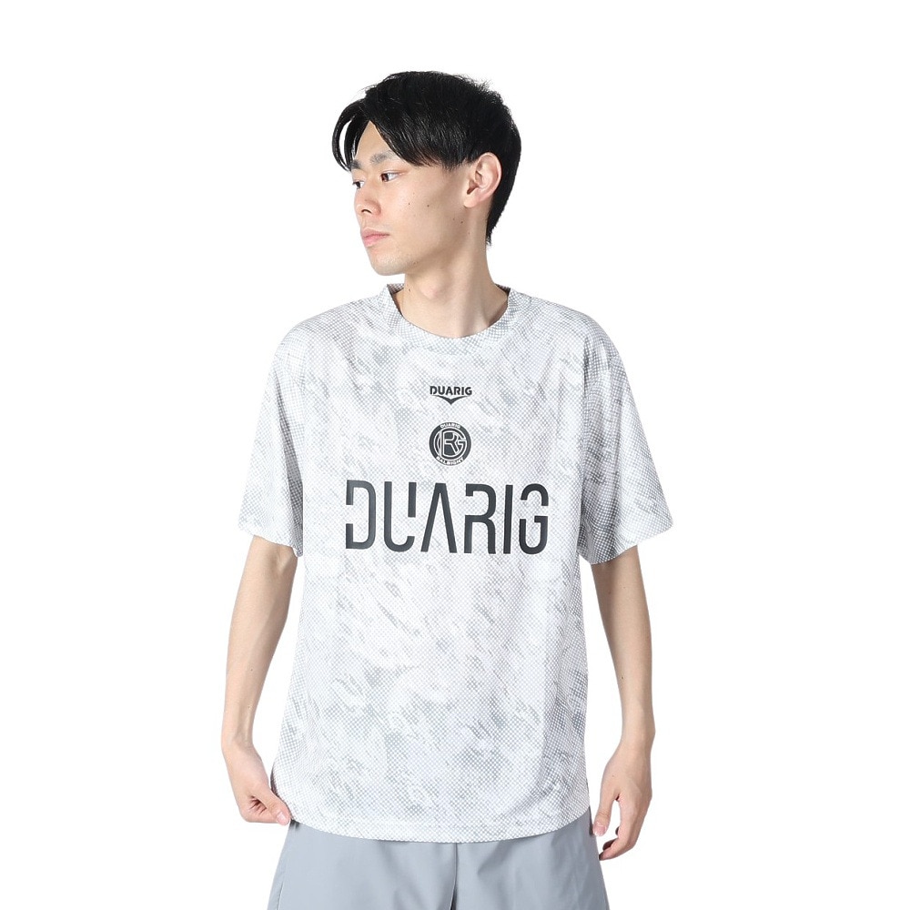 デュアリグ（DUARIG）（メンズ）サッカーウェア プラクティス半袖シャツ 4S0009-SCWR-741HD WHT 速乾