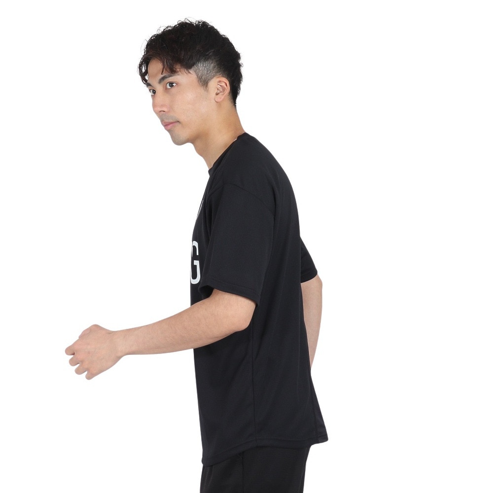 デュアリグ（DUARIG）（メンズ）サッカーウェア ドライプラスクール プラクティス 半袖シャツ 4S0027-SCWR-741ES BLK 冷感 速乾