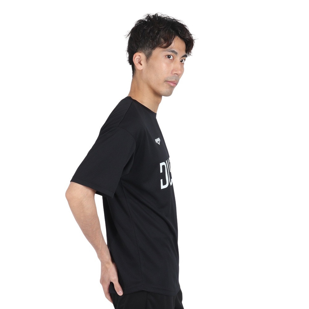 デュアリグ（DUARIG）（メンズ）サッカーウェア ドライプラスクール プラクティス 半袖シャツ 4S0027-SCWR-741ES BLK 冷感 速乾