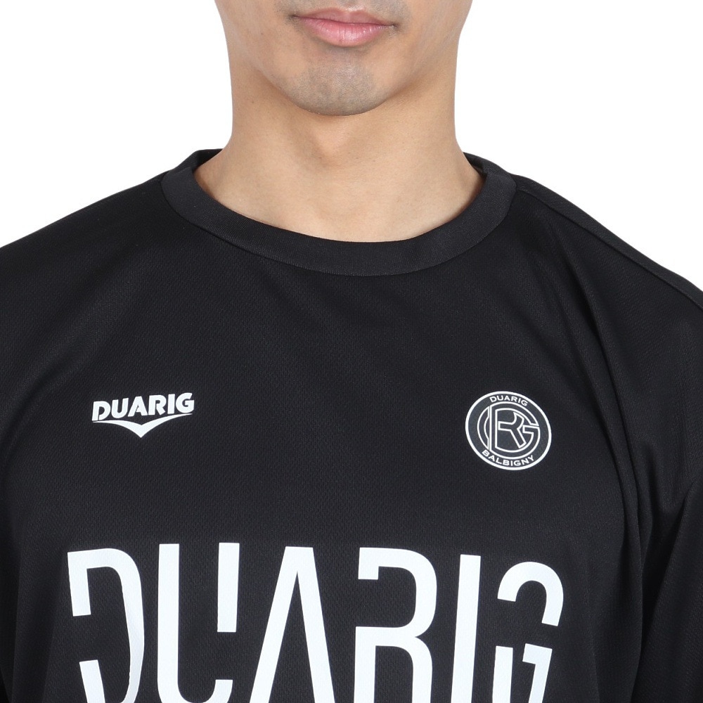 デュアリグ（DUARIG）（メンズ）サッカーウェア ドライプラスクール プラクティス 半袖シャツ 4S0027-SCWR-741ES BLK 冷感 速乾