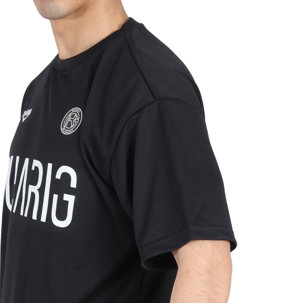 デュアリグ（DUARIG）（メンズ）サッカーウェア ドライプラスクール プラクティス 半袖シャツ 4S0027-SCWR-741ES BLK 冷感 速乾