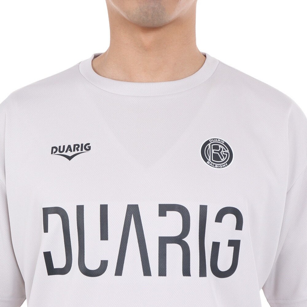 デュアリグ（DUARIG）（メンズ）サッカーウェア ドライプラスクール プラクティス 半袖シャツ 4S0027-SCWR-741ES GRY 冷感 速乾