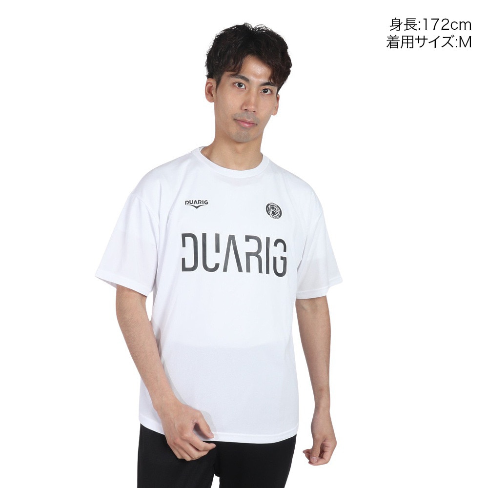 デュアリグ（DUARIG）（メンズ）サッカーウェア ドライプラスクール プラクティス 半袖シャツ 4S0027-SCWR-741ES WHT 冷感 速乾