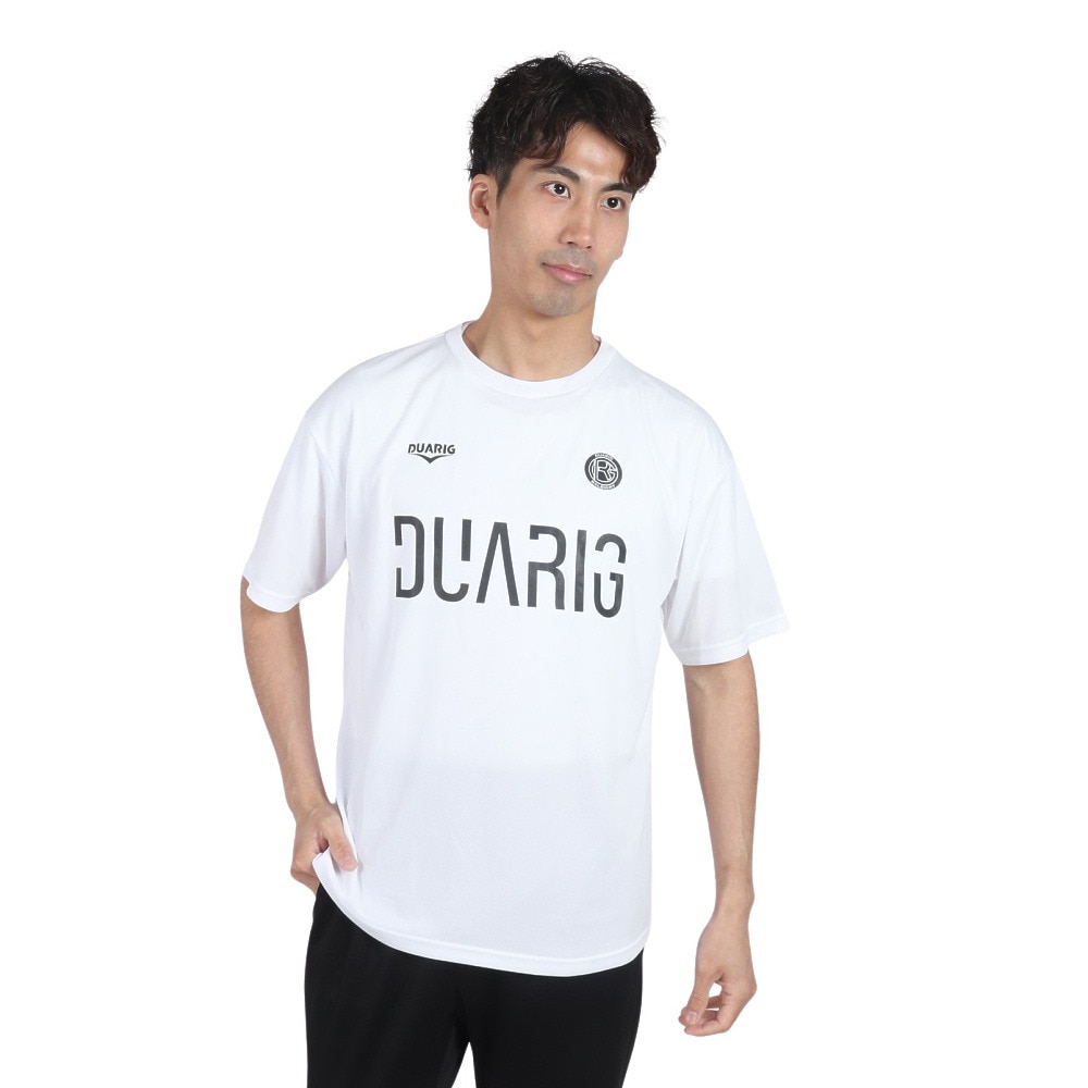 デュアリグ（DUARIG）（メンズ）サッカーウェア ドライプラスクール プラクティス 半袖シャツ 4S0027-SCWR-741ES WHT 冷感 速乾