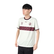 (メンズ、レディース)サッカーウェア フットボール ボーダー 半袖Tシャツ P2MABX7302