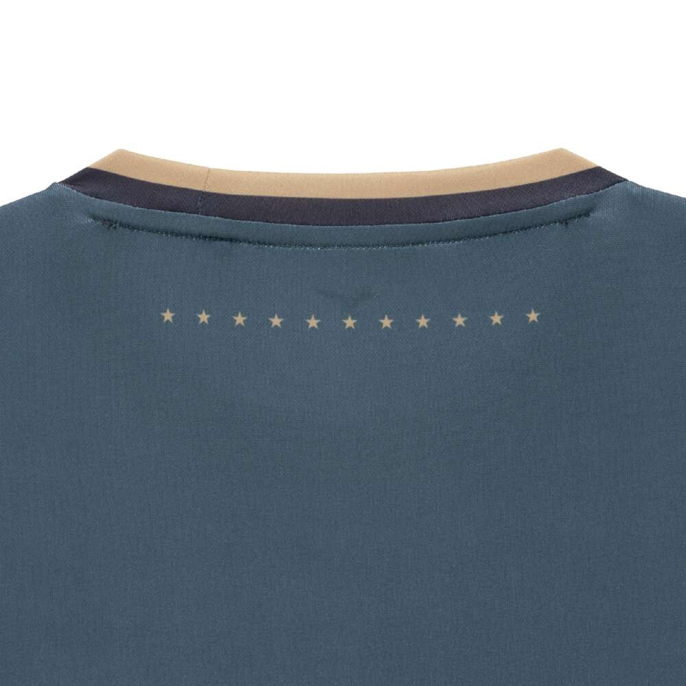 ミズノ（MIZUNO）（メンズ、レディース）サッカーウェア フットボール ボーダーTシャツ P2MABX7311