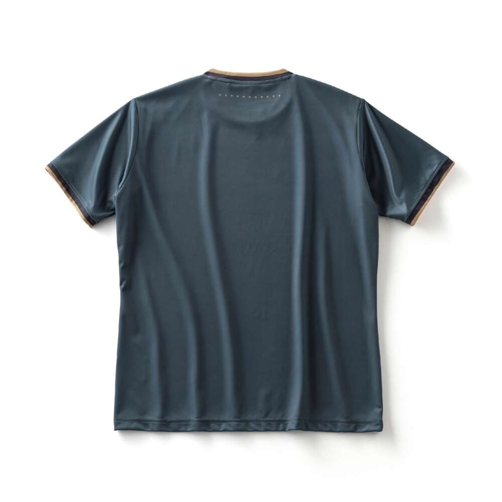 ミズノ（MIZUNO）（メンズ、レディース）サッカーウェア フットボール ボーダーTシャツ P2MABX7311