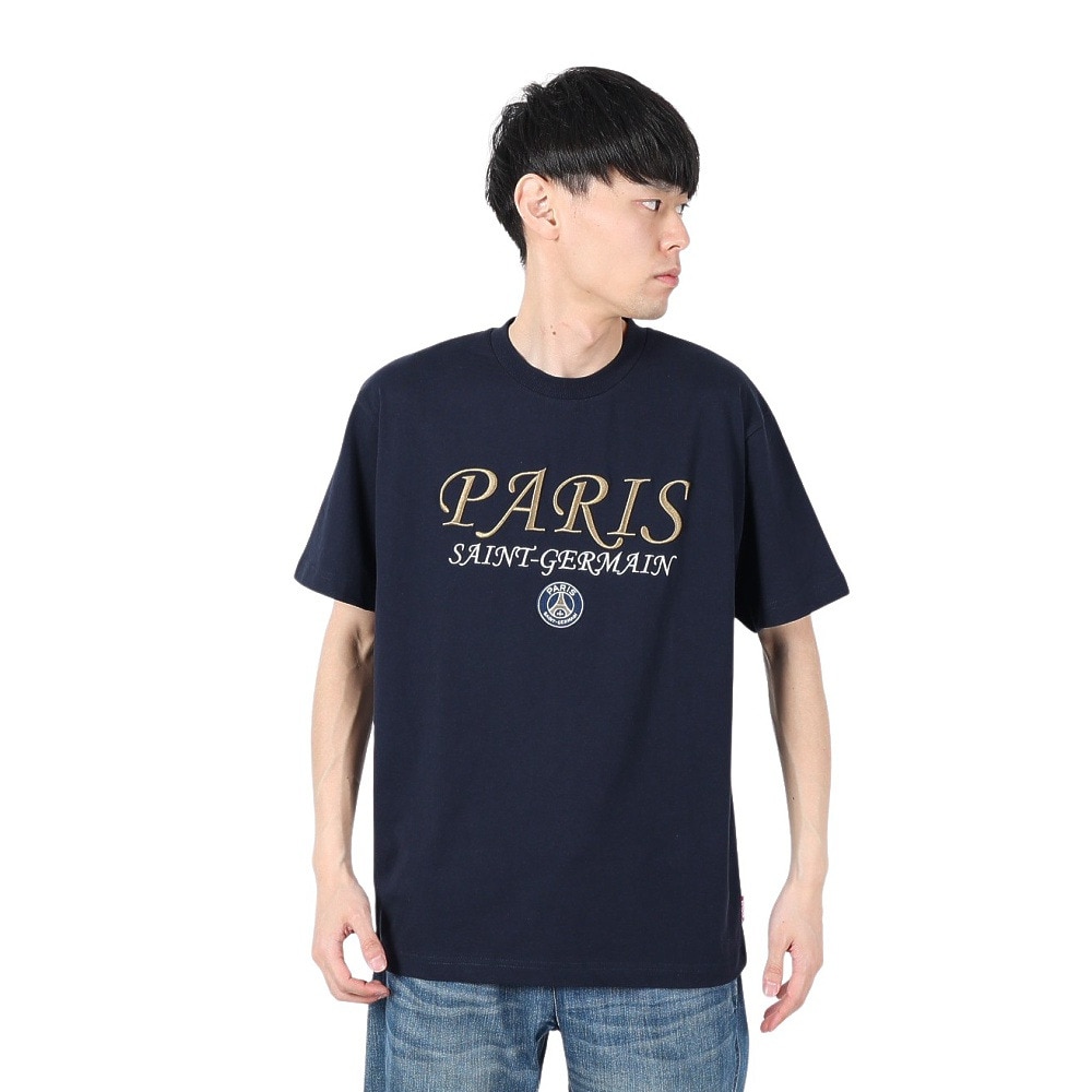 パリ サン ジェルマン（PSG）（メンズ、レディース）サッカーウェア 半袖Tシャツ PS0124FW0001-NVY