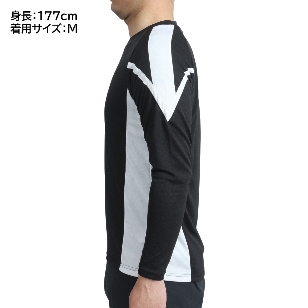 アンブロ｜サッカーウェア 長袖プラクティスシャツ UUUSJB51 BLK - スポーツ用品はスーパースポーツゼビオ