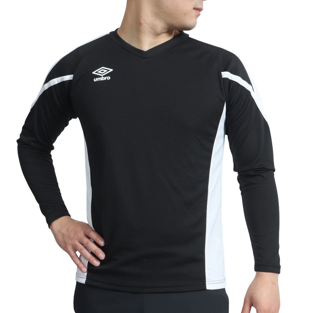 アンブロ｜サッカーウェア 長袖プラクティスシャツ UUUSJB51 BLK - スポーツ用品はスーパースポーツゼビオ