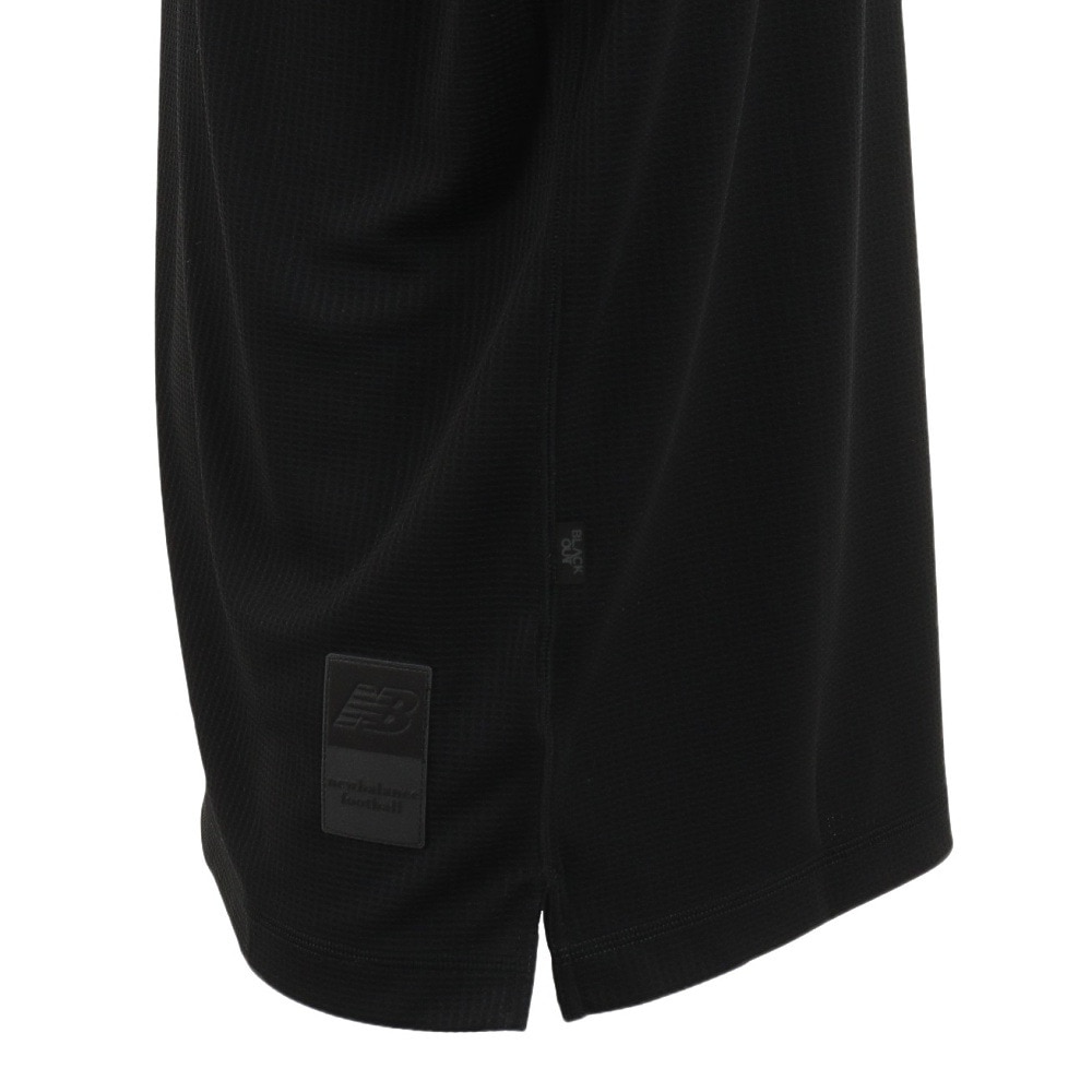 ニューバランス（new balance）（メンズ）サッカーウェア プレミアコレクションTシャツ ロングスリーブ AMT35240BK 冷感 速乾