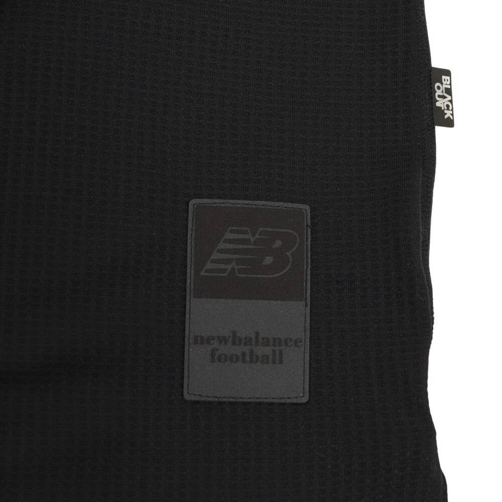 ニューバランス（new balance）（メンズ）サッカーウェア プレミアコレクションTシャツ ロングスリーブ AMT35240BK 冷感 速乾