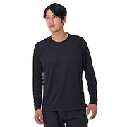 ニューバランス（new balance）（メンズ）サッカーウェア プレミアコレクションTシャツ ロングスリーブ AMT35240BK 冷感 速乾