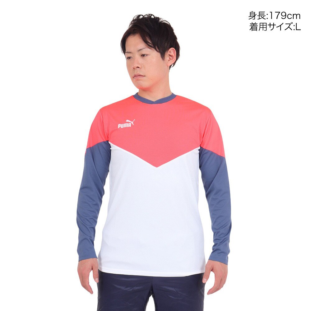プーマ（PUMA）（メンズ）サッカーウェア INDIVIDUAL レトロ トレーニング 長袖Tシャツ 65882753