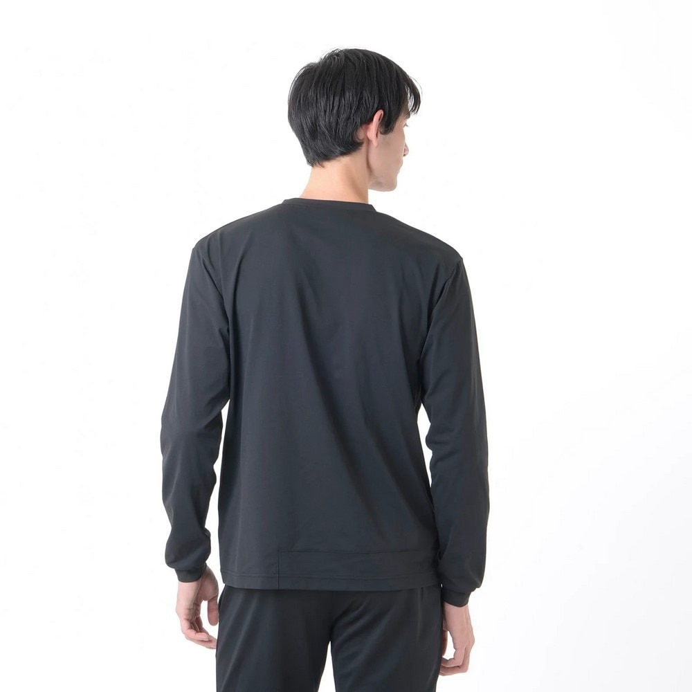 ニューバランス（new balance）（メンズ）サッカーウェア プレミアエディション コットンライクトラベル長袖Tシャツ AMT45200BK 速乾