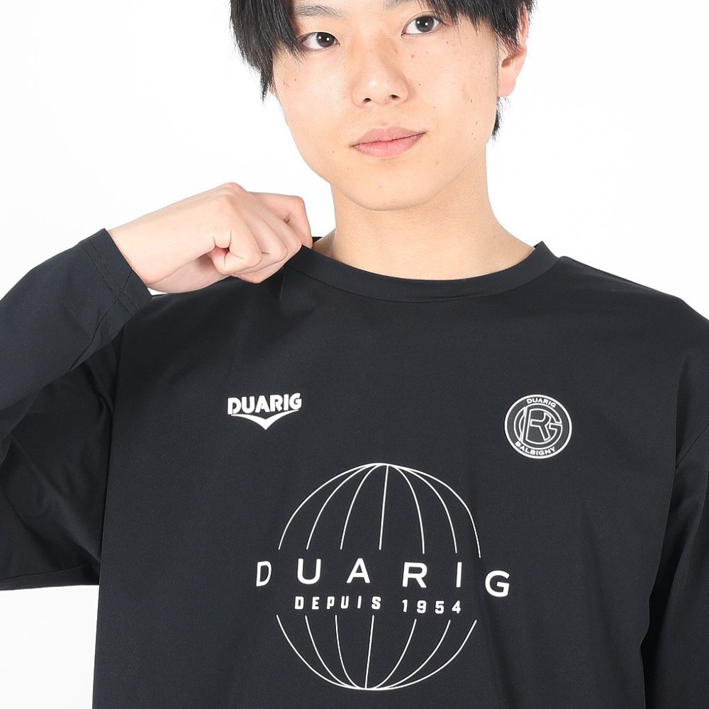 デュアリグ（DUARIG）（メンズ）サッカーウェア プラクティス長袖シャツ 4S0007-SCWR-741CD BLK 速乾