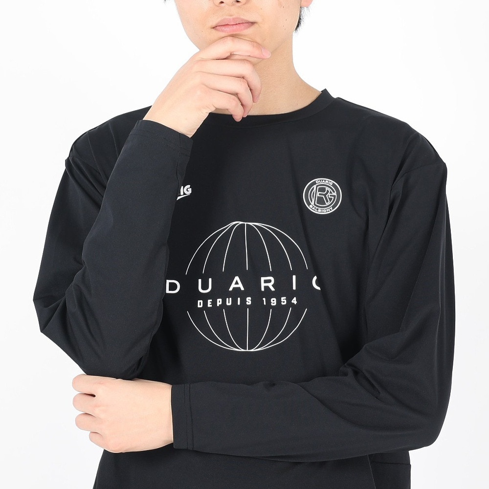 デュアリグ（DUARIG）（メンズ）サッカーウェア プラクティス長袖シャツ 4S0007-SCWR-741CD BLK 速乾